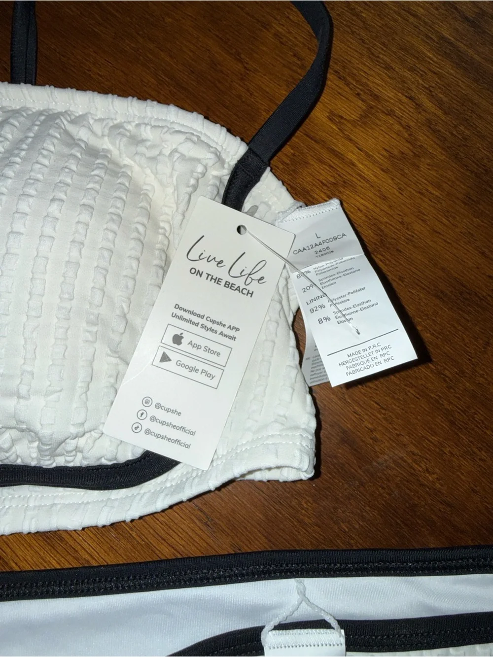 NWT Women’s size L Cup She x Jojo bikini - BRAND NEW
